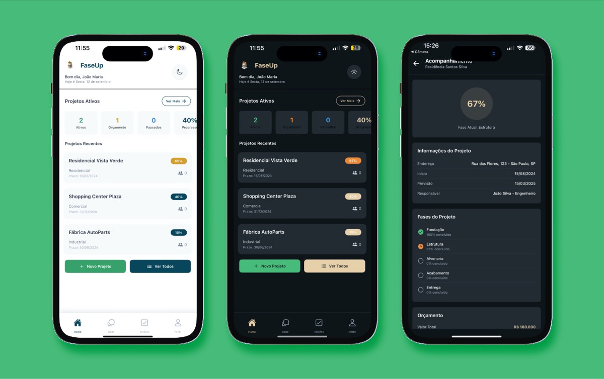 App dedicado para clientes - Transparência total com acompanhamento em tempo real
